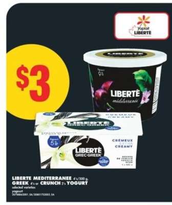 LIBERTÉ MEDITERRANEE 4x500 g GREEK 4x CRUNCH 2x YOGURT