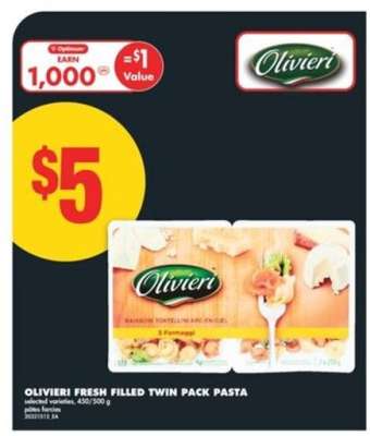 OLIVIERI FRESH FILLED TWIN PACK PASTA