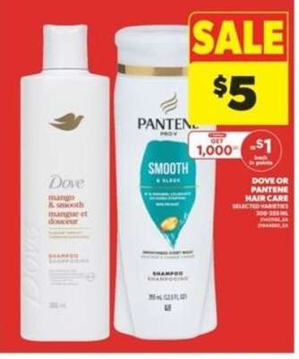 Dove or Pantene Hair Care