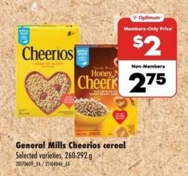 General Mills Cheerios cereal