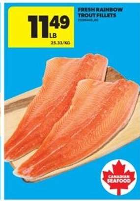 FRESH RAINBOW TROUT FILLETS