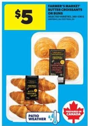 Farmer's Market Butter Croissants or Buns