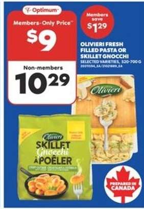 Olivieri Fresh Filled Pasta or Skillet Gnocchi