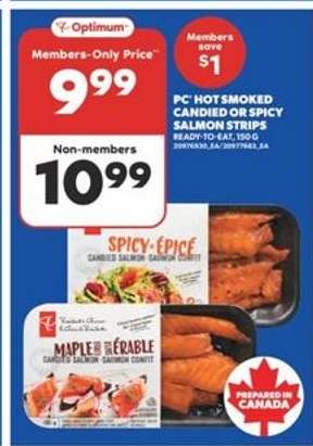 PC Hot Smoked Candied or Spicy Salmon Strips