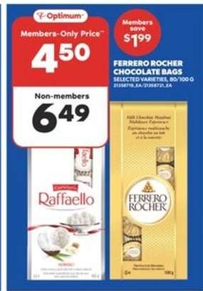 Ferrero Rocher Chocolate Bags