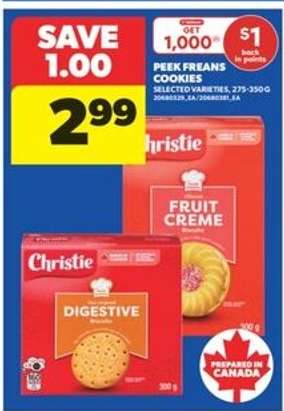 Peek Freans Cookies