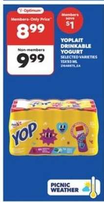 Yoplait Drinkable Yogurt