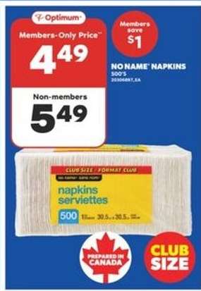 No Name Napkins