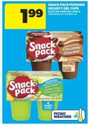 Snack Pack Pudding or Juicy Gel Cups
