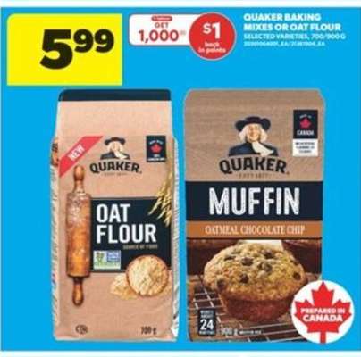 Quaker Baking Mixes or Oat Flour