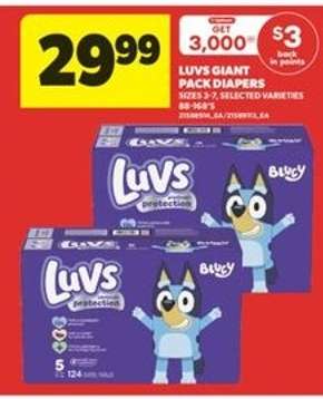 Luvs Giant Pack Diapers