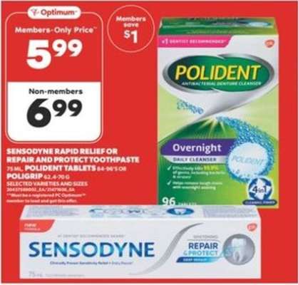 Sensodyne Rapid Relief or Repair and Protect Toothpaste