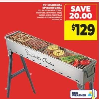 PC Charcoal Spiedini Grill