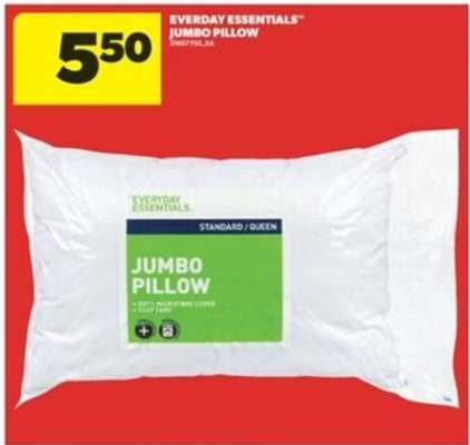 EVERYDAY ESSENTIALS JUMBO PILLOW