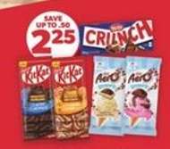 KitKat, Aero, Crunch Bars