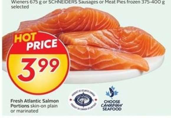 FRESH ATLANTIC SALMON PORTIONS
