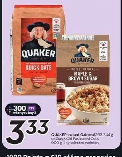 Quaker Instant Oatmeal