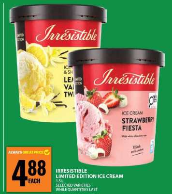 Irresistible Limited Edition Ice Cream