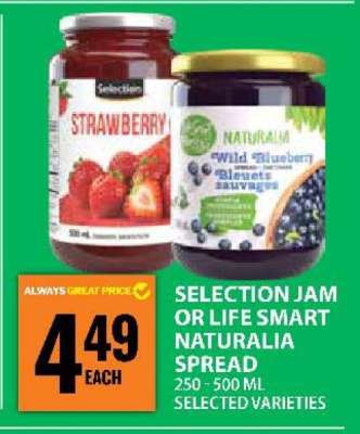 SELECTION JAM OR LIFE SMART NATURALIA SPREAD