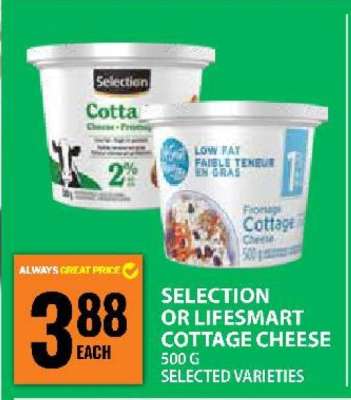 Selection or Lifesmart Cottage Cheese
