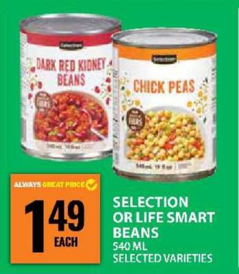 SELECTION OR LIFE SMART BEANS