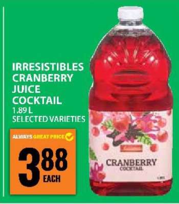Irresistibles Cranberry Juice Cocktail