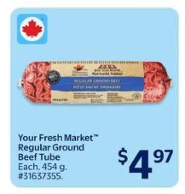 Your Fresh Market™ Regular Ground Beef Tube