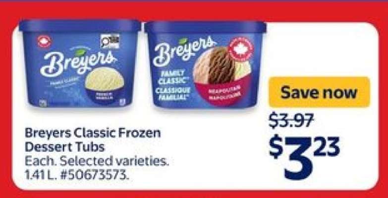 Breyers Classic Frozen Dessert Tubs