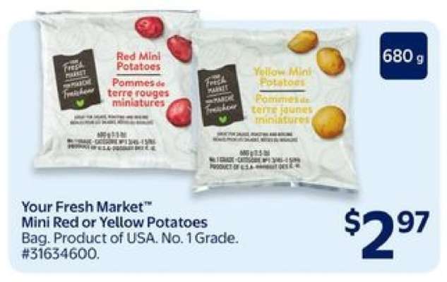 Your Fresh Market Mini Red or Yellow Potatoes