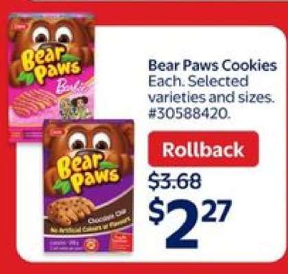 Bear Paws Cookies