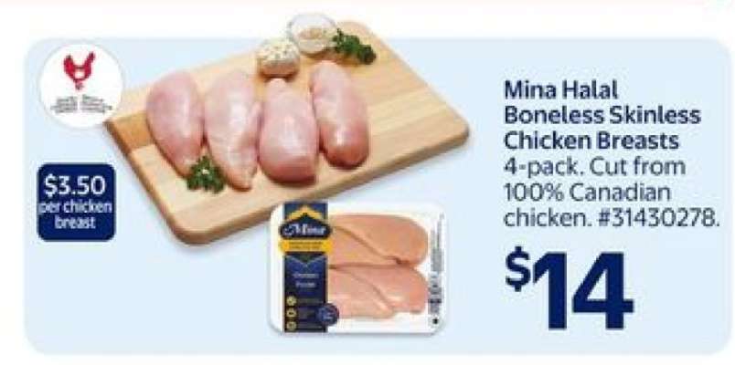 Mina Halal Boneless Skinless Chicken Breasts