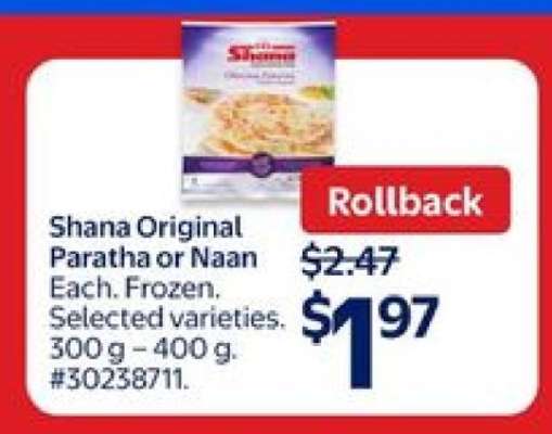 Shana Original Paratha or Naan