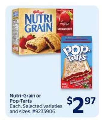 Nutri-Grain or Pop-Tarts