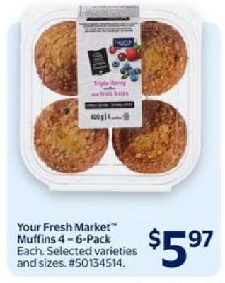 Your Fresh Market™ Muffins 4 – 6-Pack