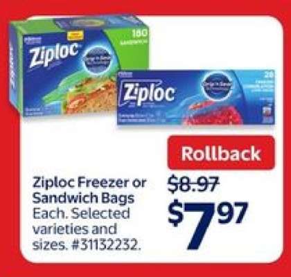 Ziploc Freezer or Sandwich Bags