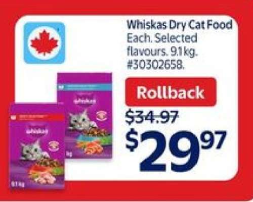 WHISKAS DRY CAT FOOD