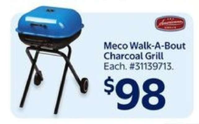 Meco Walk-A-Bout Charcoal Grill