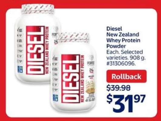 Diesel New Zealand Whey Protein Powder