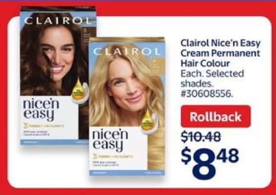 Clairol Nice'n Easy Cream Permanent Hair Colour