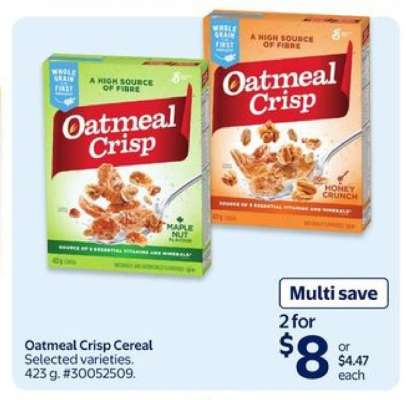Oatmeal Crisp Cereal
