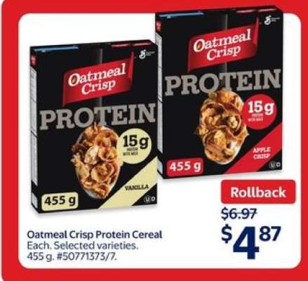 Oatmeal Crisp Protein Cereal