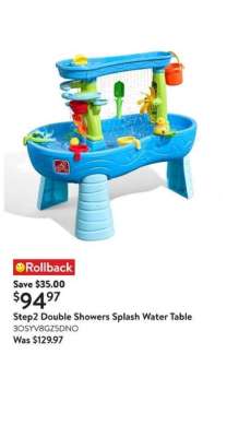 Step2 Double Showers Splash Water Table