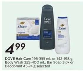 DOVE Hair Care, Body Wash, Bar Soap, or Deodorant
