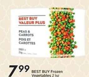 BEST BUY Frozen Vegetables 2 kg