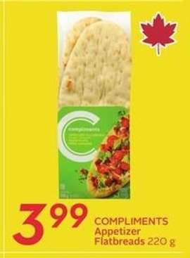 COMPLIMENTS Appetizer Flatbreads 220 g