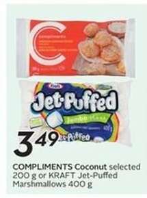 COMPLIMENTS Coconut or KRAFT Jet-Puffed Marshmallows