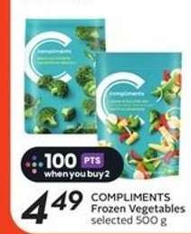 COMPLIMENTS Frozen Vegetables