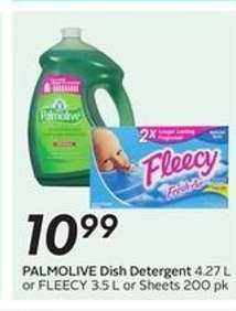 PALMOLIVE Dish Detergent or FLEECY