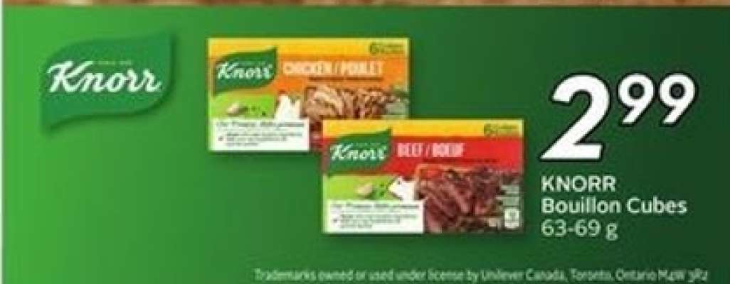 KNORR BOUILLON CUBES