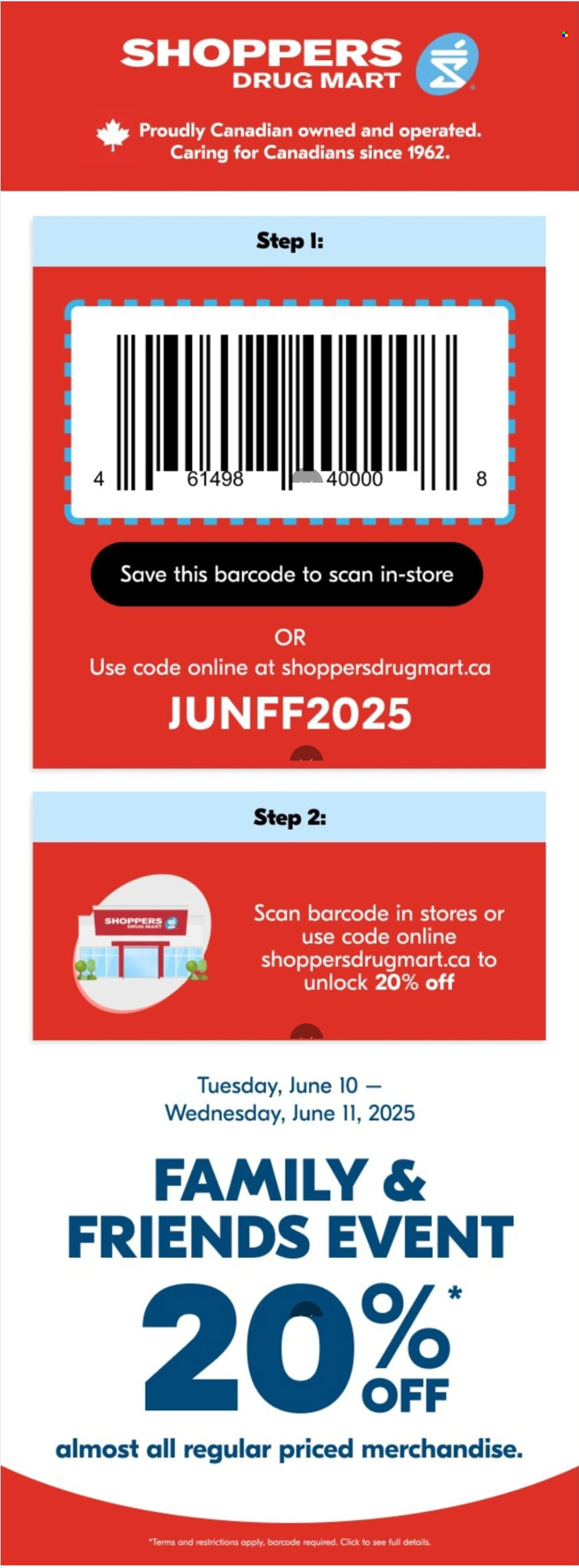 Shoppers Drug Mart flyer - June 10, 2025 - June 11, 2025. Page 1